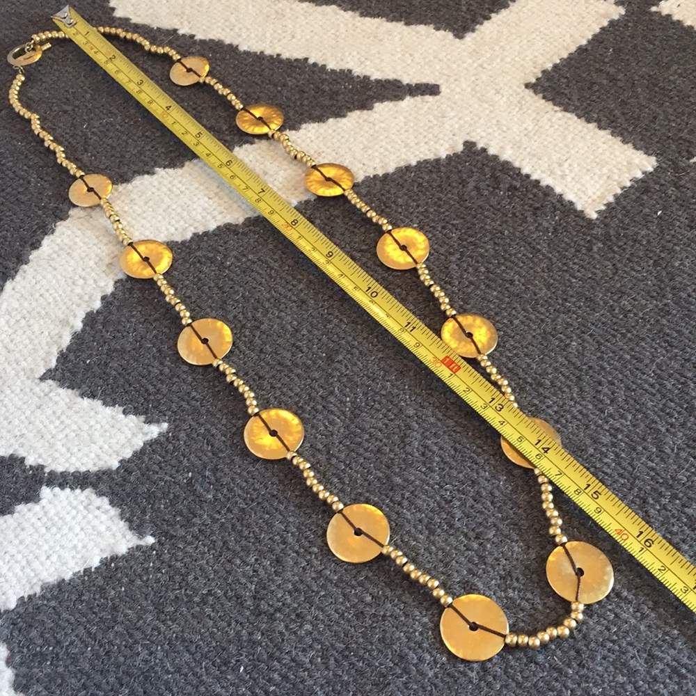Ralph Lauren Gold long necklace statement piece - Picture 5 of 6